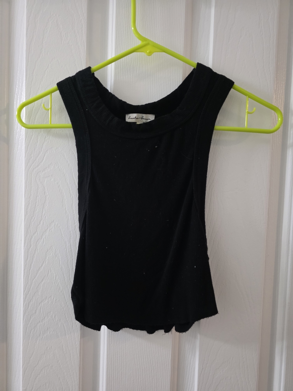 Raw Hem Crop Tank